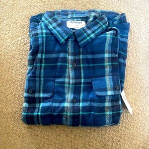 Boys blue flannel